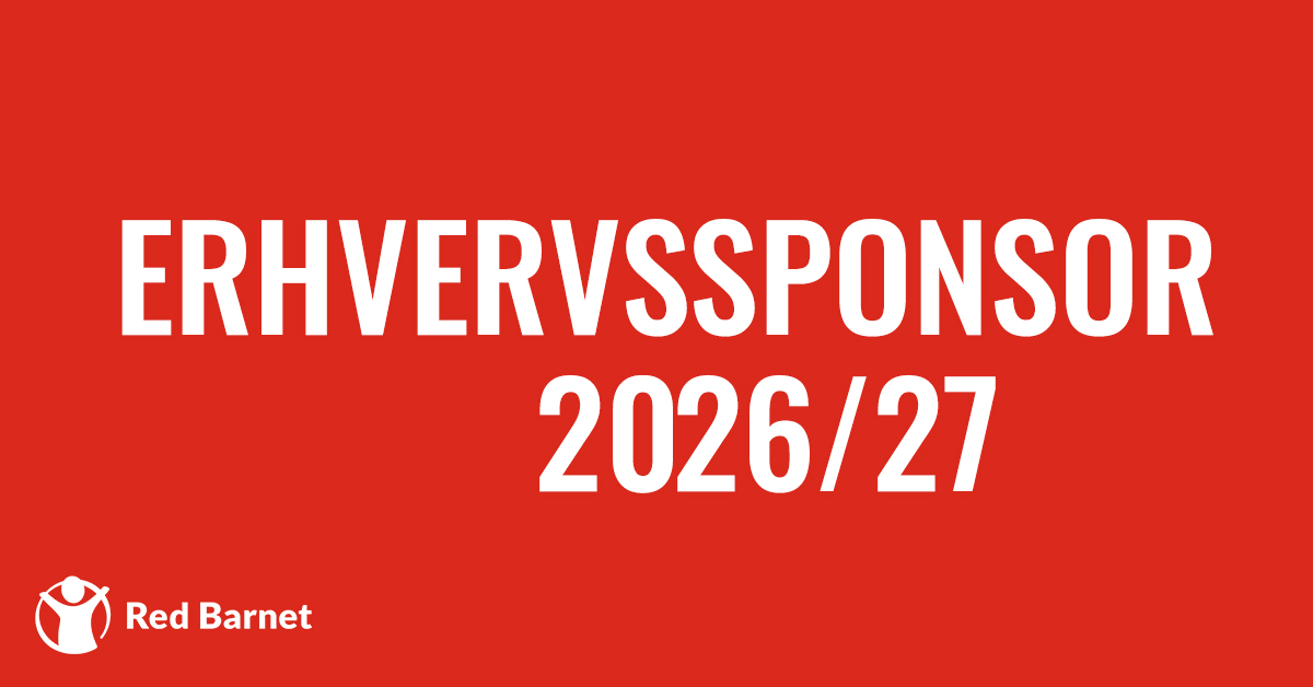 Vi støtter Red Barnet i 2025 og 2026